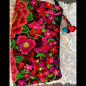 Hand made Embroidered Clutch Purse
